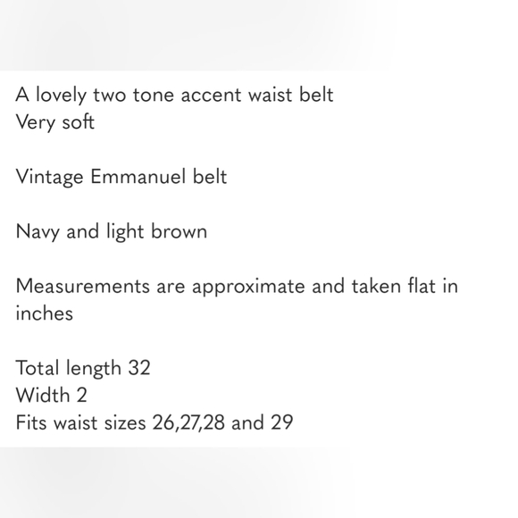 Vintage two tone suede belt - Picture 6 of 6